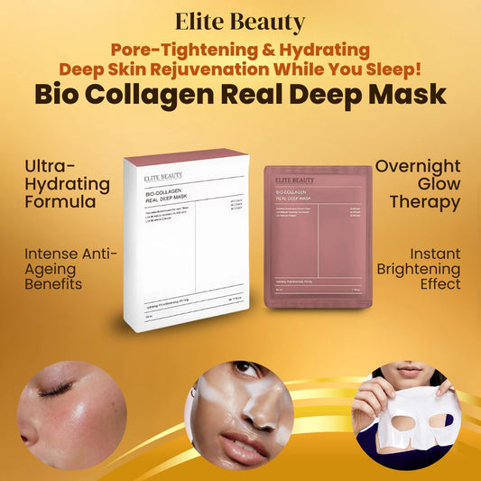 Get Glass Skin with Bio Collagen Real Deep Mask - Imported From Korea