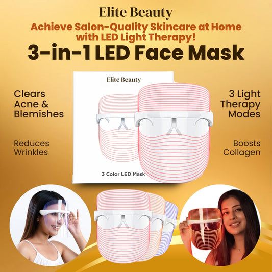 3 in 1 LED Therapy Face Mask - Korean Made